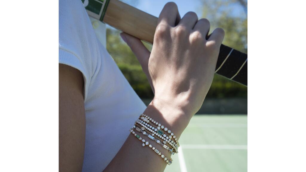 Tennis bracelets from the “The Tennis Bracelet-CE. Born 1978. Finally Authentic” collection with tennis legend Chris Evert Monica Rich Kosann Tennis Bracelet Collection with Chris Evert