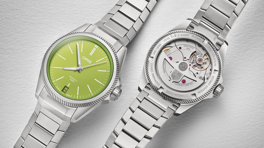 More women want watches with automatic movements, according to the Chrono24 survey. This Oris ProPilot x Kermit Edition, a playful collab that debuted at Watches & Wonders Geneva 2023, is powered by the Oris Calibre 400 automatic movement. (Image courtesy of Disney) Oris ProPilot x Kermit Edition watch