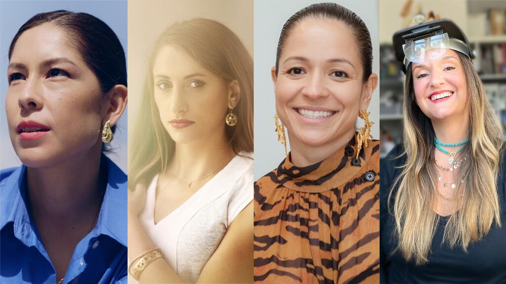 The co-founders of Reciprocity Jewels, from left to right, Andrea Jose Castro, Dana Bronfman, Jacqueline Barbosa, and Delphine Leymarie Reciprocity Jewels co-founders