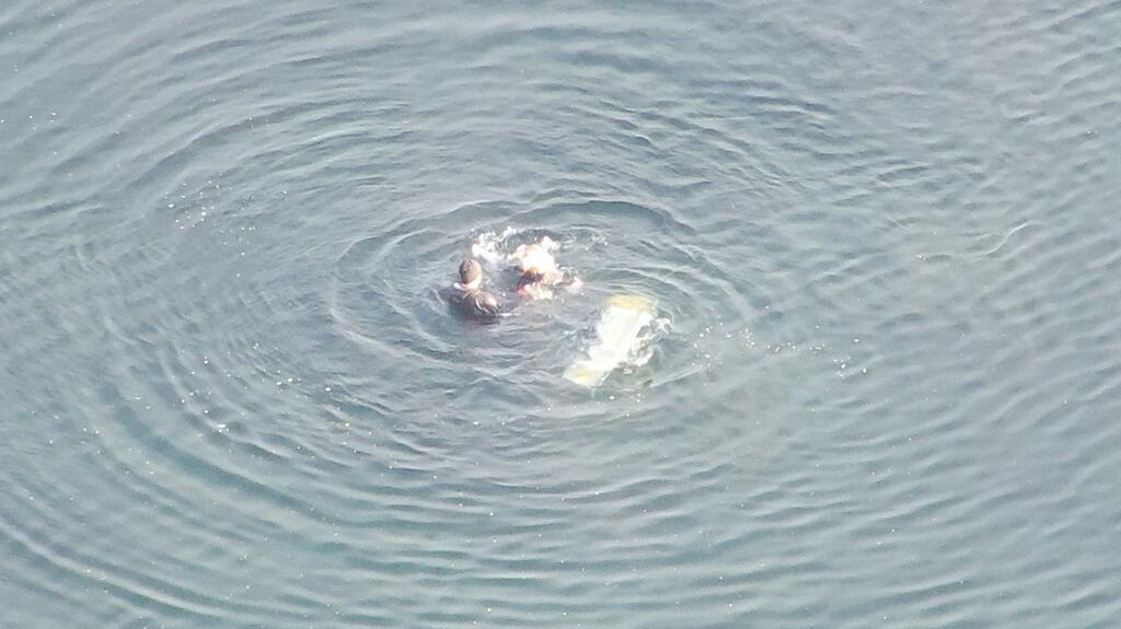 The suspects swam to shore when the boat began to take on water. (Image courtesy of the Jefferson County Sheriff's Office) People floating in water
