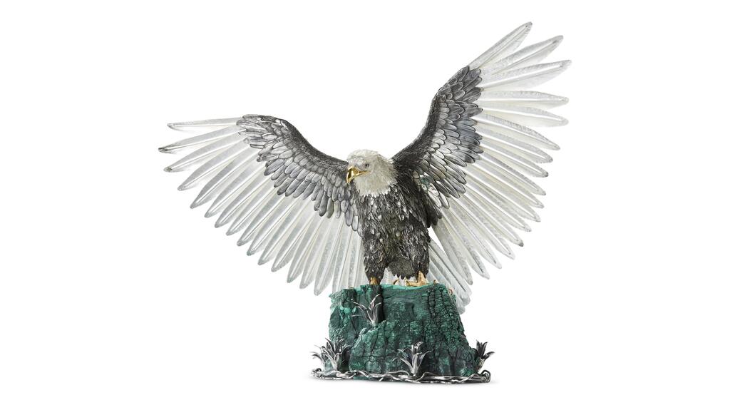 A silver eagle from Buccellati’s “Furry” collection Buccellati silver eagle