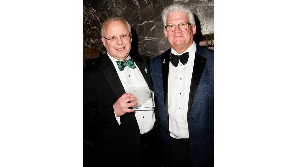 2025 Gem Award for Lifetime Achievement winner John A. Green (left) with presenter Jeff Feero (Image credit: Matt Borkowski/BFA.com) John Green 2025 Gem Award for Lifetime Achievement