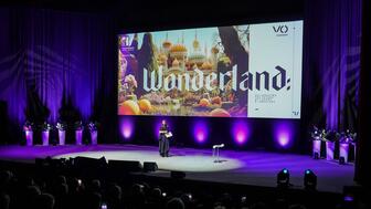 Trend forecaster Paola De Luca, pictured, presented “Wonderland: Co-Creating the Future of Luxury and Jewelry” on Sept. 7 at the Vicenzaoro show in Vicenza, Italy. (Photo courtesy of the Italian Exhibition Group) Paola De Luca at Vicenzaoro 2024