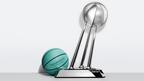 WNBA Finals Championship trophy and Tiffany & Co. basketball