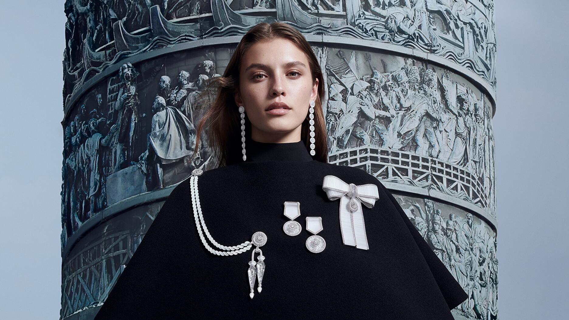 A model wears pieces from “The Power of Couture,” the 24-piece high jewelry collection Boucheron released in January. Boucheron is part of Kering, and the luxury conglomerate saw sales fall 15 percent in the third quarter. Jewelry from Boucheron