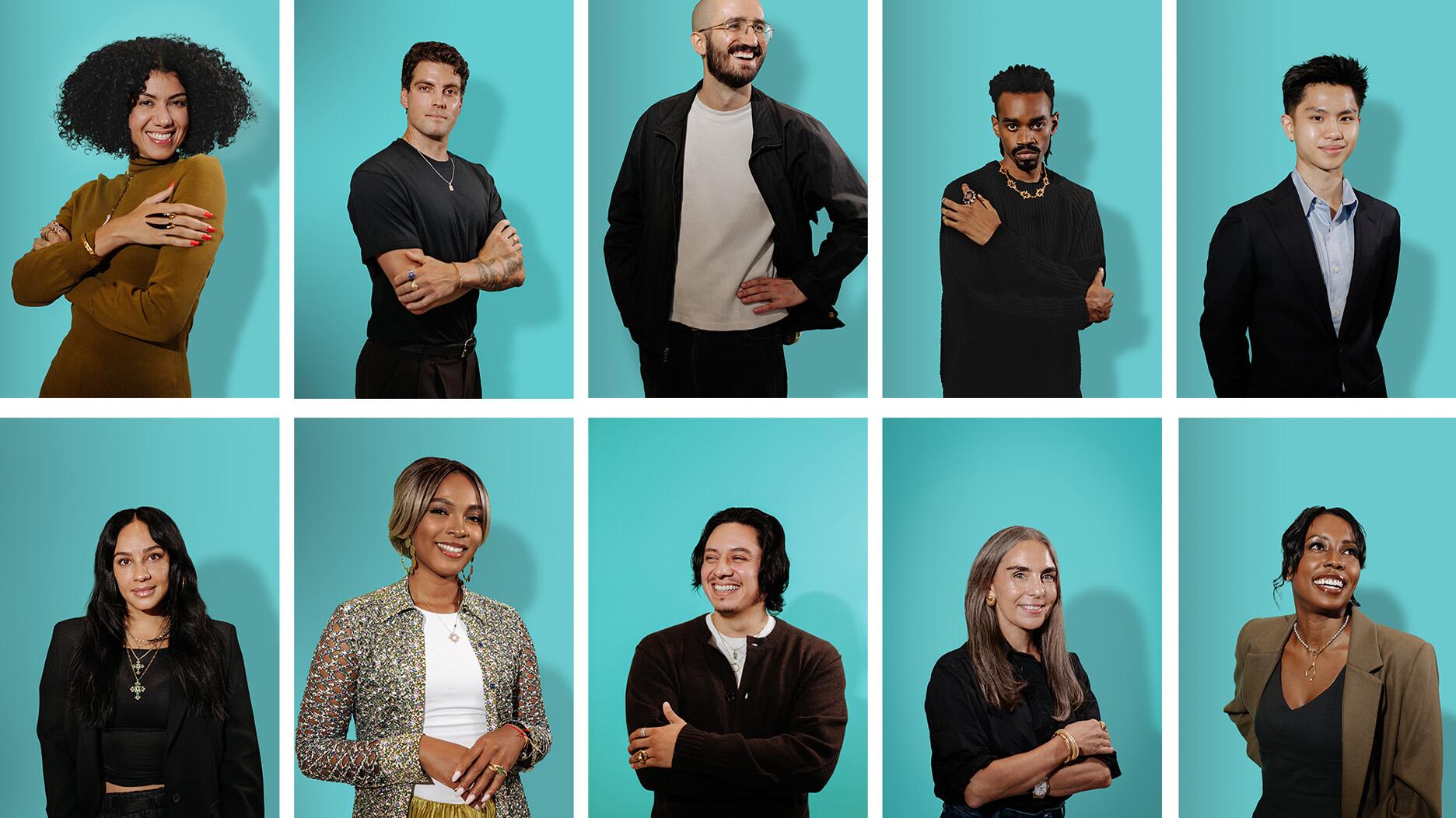 The ten finalists, pictured above, will compete for the inaugural Tiffany & Co. x CFDA Jewelry Designer Award, which includes $50,000 and a one-year paid fellowship on the Tiffany & Co. design team. (Photo courtesy of CFDA website) Tiffany & Co. x CFDA Jewelry Designer Award