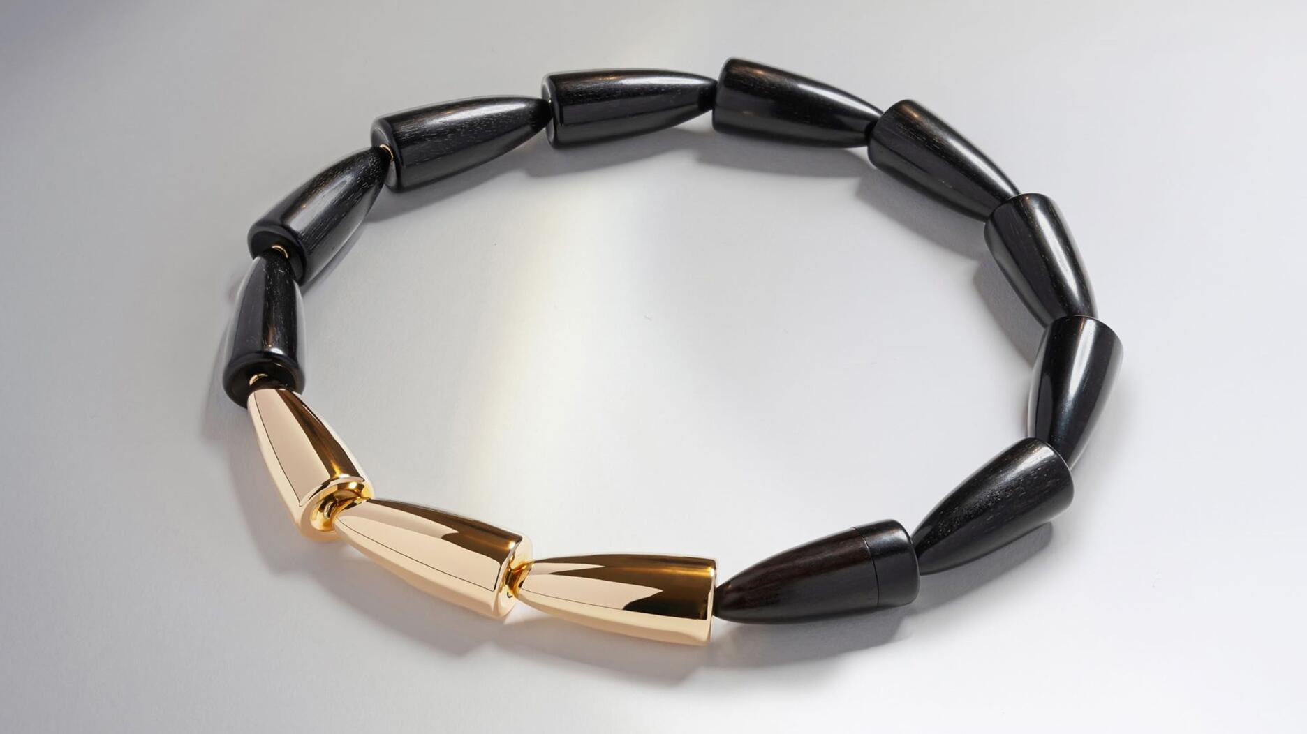 The “Calla” necklace from Vhernier. Richemont announced its acquisition of the Italian jewelry brand in May and closed the deal in September. Vhernier joins Cartier, Van Cleef & Arpels, and Buccellati in Richemont’s jewelry division, which bucked the downward trend of luxury sales in the first half of 2024. Vhernier Calla necklace