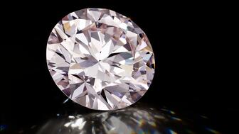 This 30.10-carat very light pink diamond sold at Bonhams last week for $2.6 million, or $87,163 per carat. 30.101-carat very light pink diamond