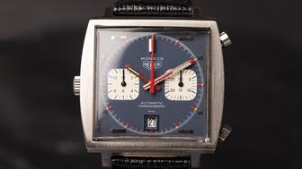 The highest grossing lot at Sotheby’s Important Watches sale in New York last week was a Heuer Monaco Ref. 1133B, pictured above, that Steve McQueen wore while filming the 1971 movie “Le Mans.” It sold for $1.4 million, the second highest price achieved for a Heuer timepiece at auction. Heuer Monaco Ref. 1133B