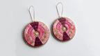 Porcupine Quilled 3-Band Earrings