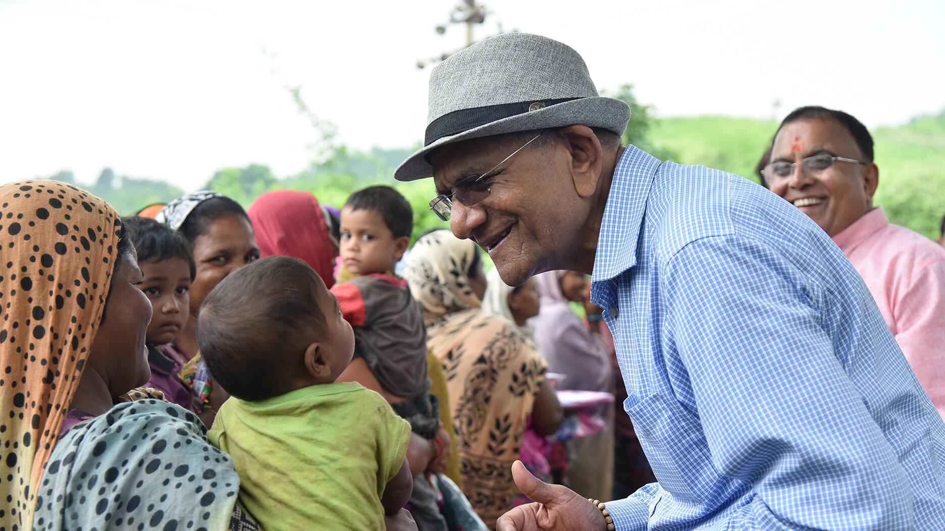 Govind Dholakia, pictured at one of the medical camps he organizes every year, will receive Diamonds Do Good’s Good Award for Lifetime Achievement at the organization’s upcoming gala in Las Vegas. Diamonds Do Good honoree Govind Dholakia at medical camp