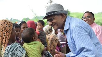 Govind Dholakia, pictured at one of the medical camps he organizes every year, will receive Diamonds Do Good’s Good Award for Lifetime Achievement at the organization’s upcoming gala in Las Vegas. Diamonds Do Good honoree Govind Dholakia at medical camp