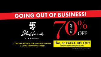 Stafford’s Diamonds in Dayton, Ohio, is hosting a going-out-of-business sale as it prepares to close after 40 years in business. Stafford’s Diamonds closing ad