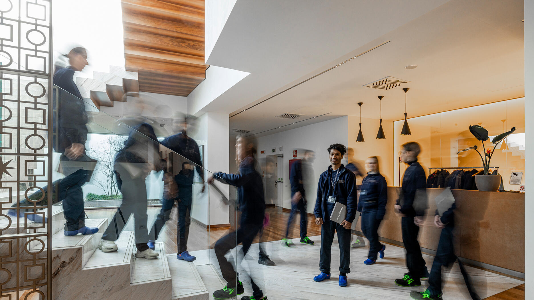 Inside of expanded Bulgari jewelry factory