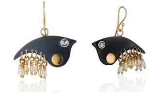 Image credit: Edon Gottlieb of Little Wolf Collective Deborah Meyers Experience The Birds Earrings