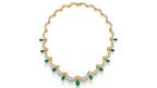 Oscar Heyman emerald and diamond necklace 