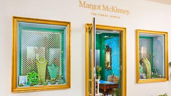 Margot McKinney’s new California store is located at The Peninsula Beverly Hills, a five-star hotel on South Santa Monica Boulevard. Exterior of Margot McKinney Beverly Hills Location