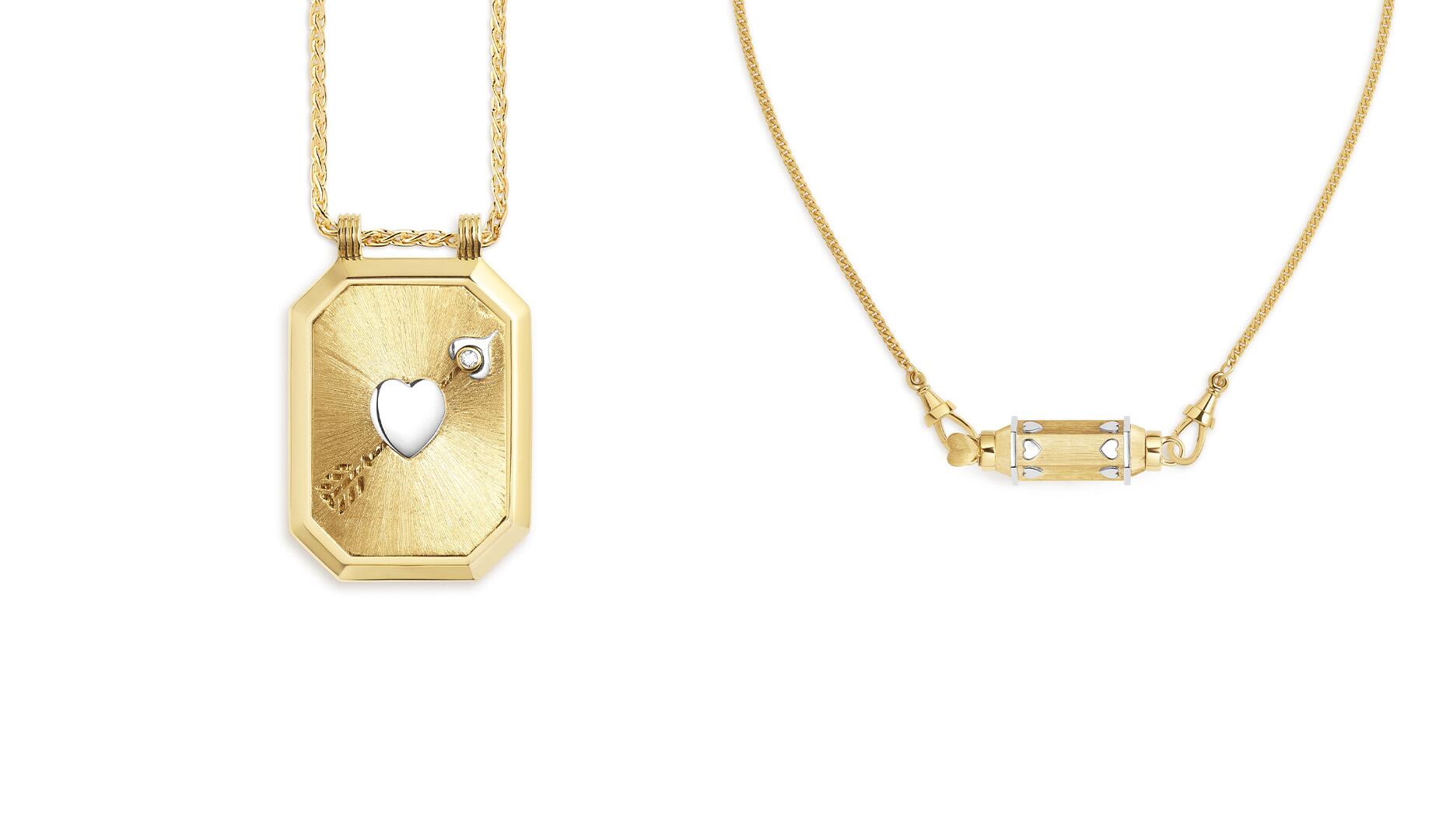 Coeur Percé Scapular Necklace and Love Baby Locket