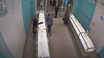 Police in Seattle are asking for the public’s help identifying the man who allegedly robbed two Tiffany & Co. locations. (Image courtesy of the Seattle Police Department) Surveillance footage Tiffany & Co. Seattle robbery