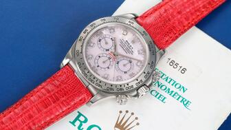 Sotheby’s said Tuesday that the consignor of this custom 1998 Rolex Cosmograph Daytona that was set to be the star of its recent watch auction withdrew it from the sale. 1998 Cosmograph Daytona, Ref.16516 Rolex