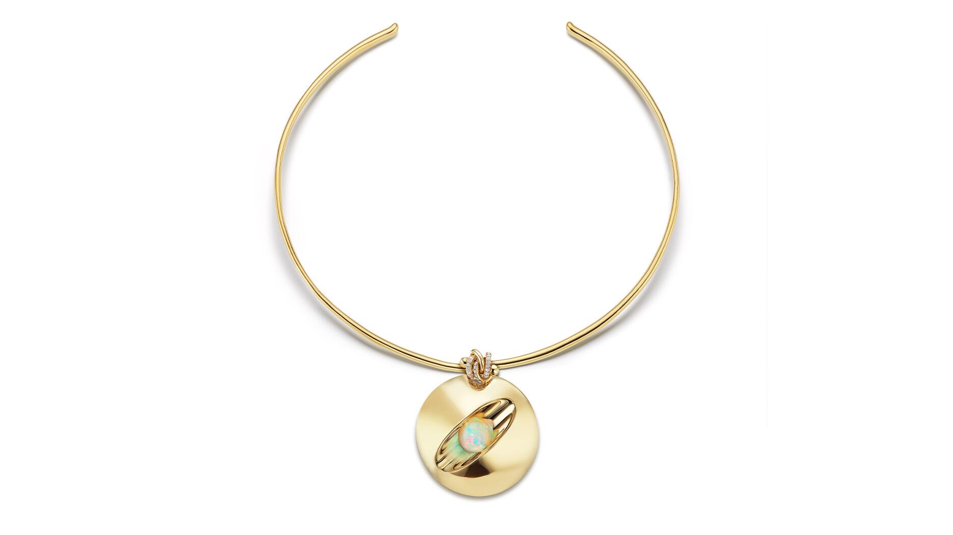 Tejen Candy Bowl Torque Necklace