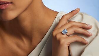 “The Mediterranean Blue,” a 10.03-carat cushion-cut fancy vivid blue diamond with VS2 clarity, is one of the most important blue diamonds to come to market in recent years, Sotheby’s said. A U.S. collector paid $21.5 million for the diamond at Sotheby’s Geneva jewelry auction Tuesday. The Mediterranean Blue diamond