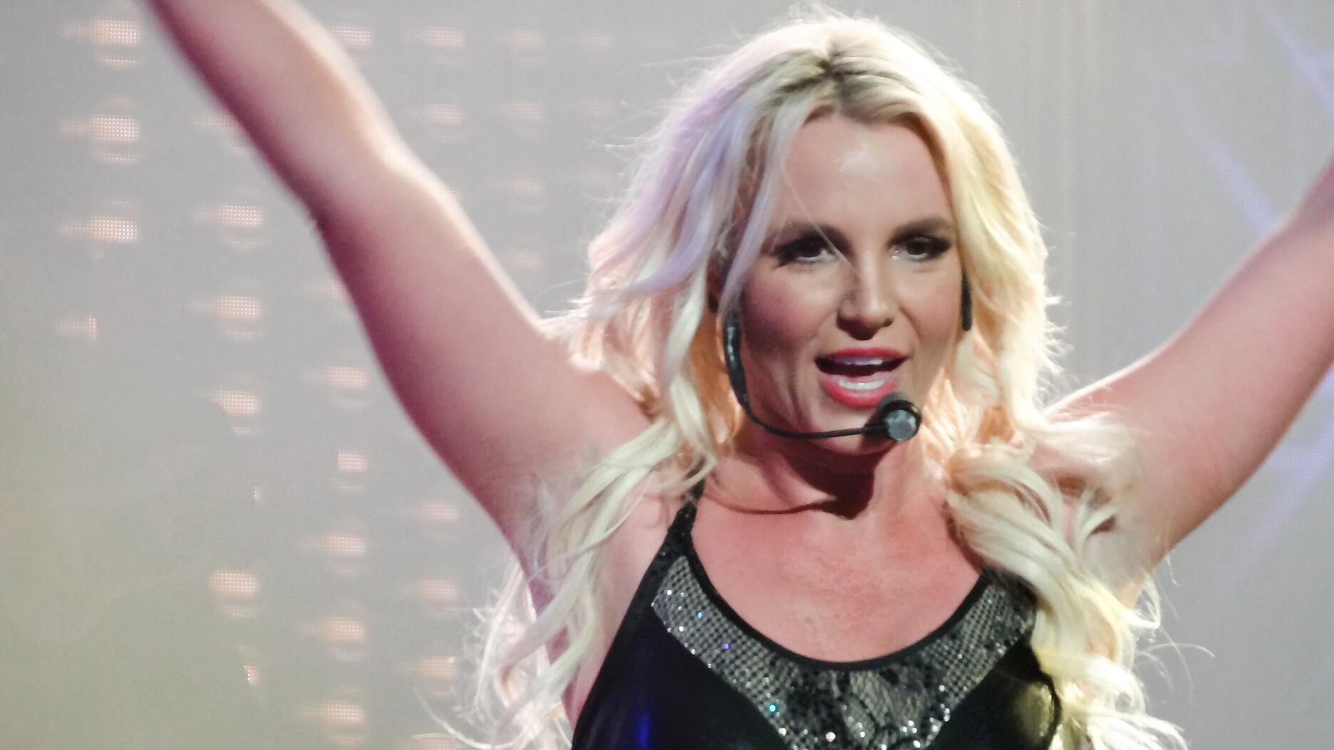Britney Spears, seen here during a “Britney: Piece of Me” show in Las Vegas in 2014, has filed a trademark application for a new jewelry line. (Image courtesy of Wikimedia Commons/Rhys Adams) Britney Spears