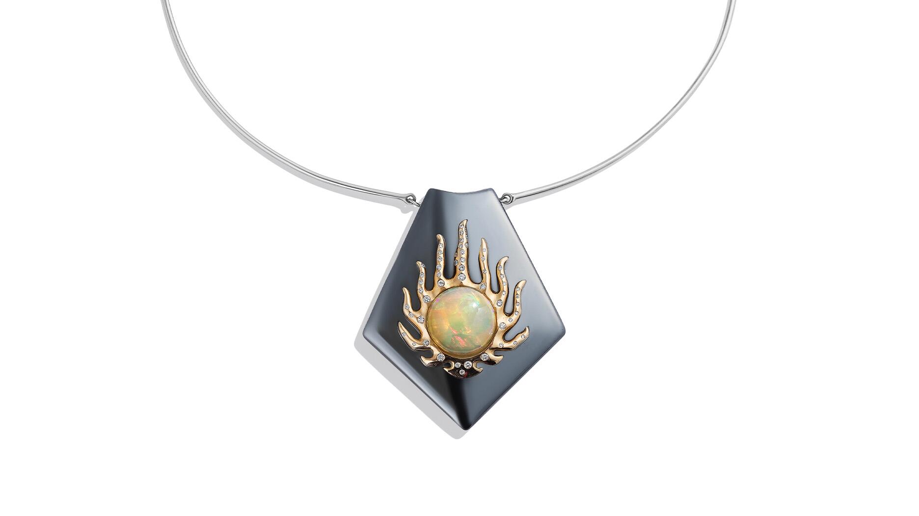 Renato Cipullo Hematite Blaze Necklace