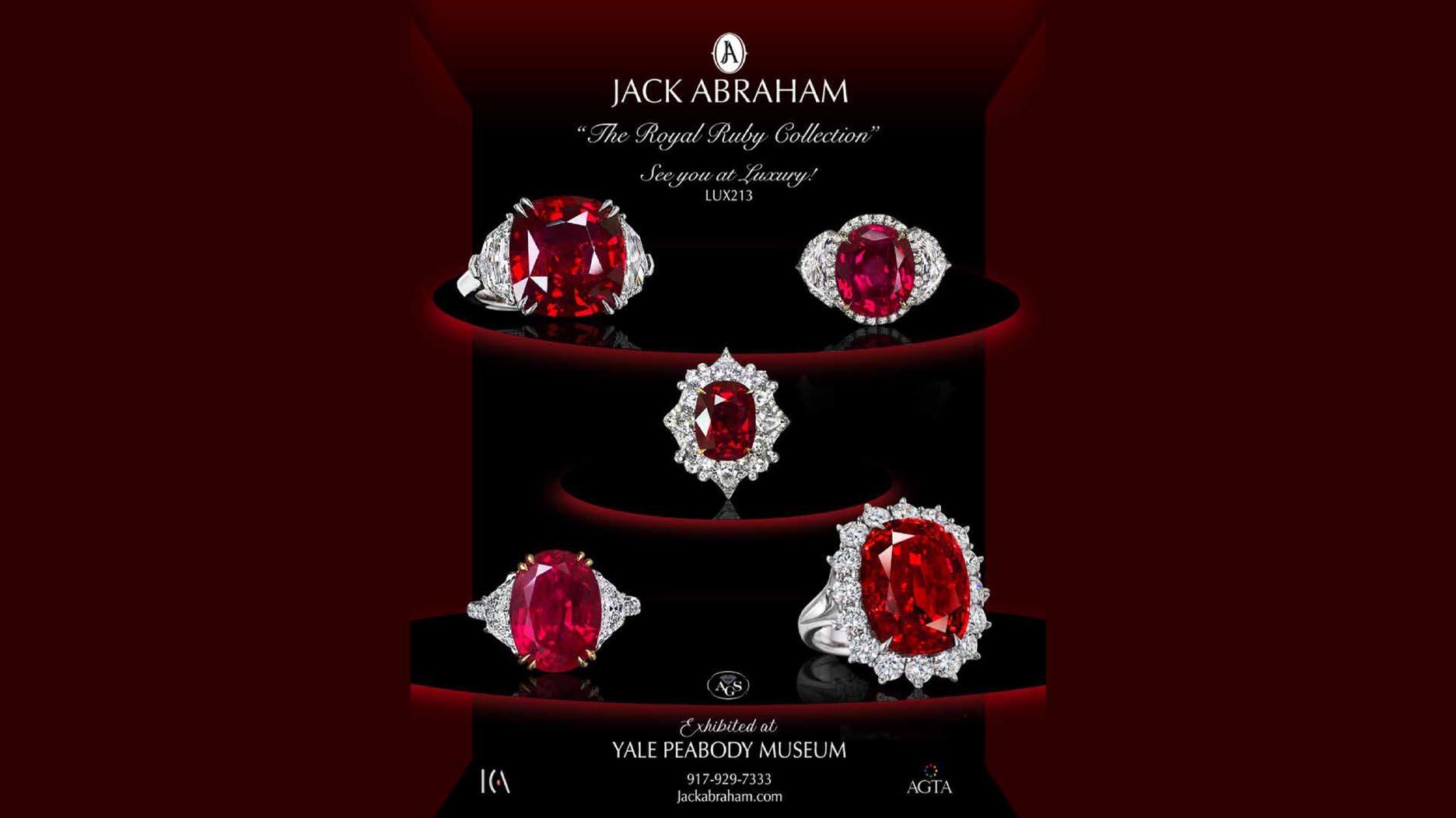 See the “Royal Ruby” collection at Jack Abraham’s booth at JCK Luxury, LUX213.
Jack Abraham The Royal Ruby Collection