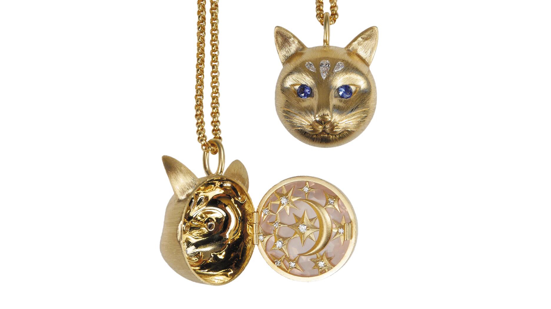 Among the winners of the 2025 Couture Design Awards was this cat locket from Lunar Rain, a Vancouver, Canada-based brand helmed by designer Melissa Chen. The locket took first place in the “Best in Gold” category. Lunar Rain cat locket