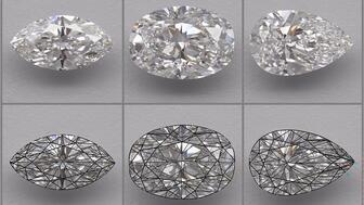 The Accredited Gemologists Association is hosting “Diamonds from Mine to Market” online on Tuesday, June 24 from 9 a.m. to noon PDT. Three diamonds with diagrams