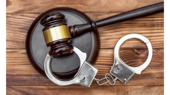 Stock image of handcuffs 